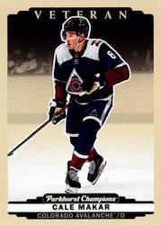 2022-23 Parkhurst Champions Base Set Cale Makar #188 card