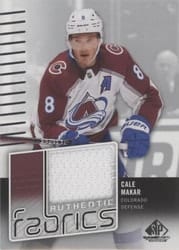 2022-23 SP Game Used Authentic Fabrics Cale Makar #AF-MA card