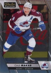 2023-24 O-Pee-Chee Platinum Base Set Cale Makar #2 card