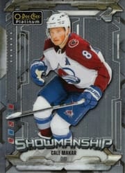 2024-25 O-Pee-Chee Platinum Showmanship Cale Makar #S-14 card