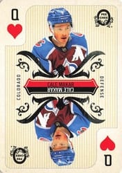 2024-25 O-Pee-Chee Playing Cards Cale Makar #Q♥ card