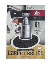 2024-25 SP Game Used 2022 Stanley Cup Carpet Relics Cale Makar #SCC-11 card