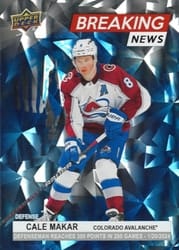 2024-25 Upper Deck Breaking News Cale Makar #BN-33 card