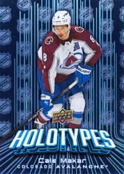 2024-25 Upper Deck Holotypes Cale Makar #HT-16 card