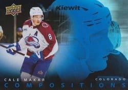 2025-26 Upper Deck Compositions Cale Makar #CMP-18 card