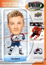 2025-26 Upper Deck Playmakers Cale Makar #PM-18 card