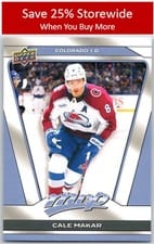 2025 Upper Deck MVP Cale Makar #130 card