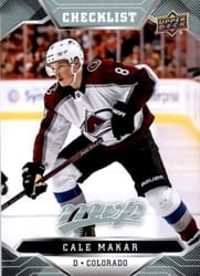 2019-20 Upper Deck MVP Base Set Cale Makar CL #250 card