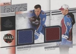 2022-23 SP Game Used 2022 NHL All-Star Game Jersey Duals Cale Makar/Nazem Kadri #AS2-6 card