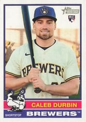2025 Topps Heritage Base Set Caleb Durbin #539 card