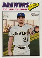 2026 Topps Heritage Base Set Caleb Durbin #109 card
