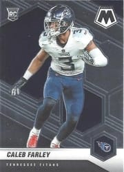 2021 Panini Mosaic Base Set Caleb Farley #345 card