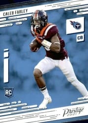 2021 Panini Prestige Base Set Caleb Farley #247 card