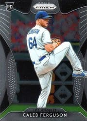 2019 Panini Prizm Base Set Caleb Ferguson #128 card