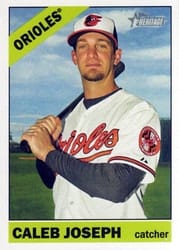 2015 Topps Heritage Base Set Caleb Joseph #620 card