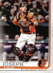 2019 Topps Base Set Caleb Joseph #17 card