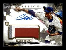 2023 Topps Inception Autograph Patch Cards Caleb Kilian #IAP-CK card