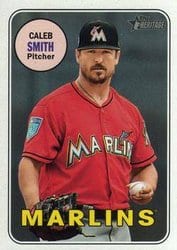 2018 Topps Heritage Base Set Caleb Smith #647 card