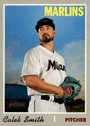 2019 Topps Heritage Base Set Caleb Smith #699 card