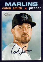 2020 Topps Heritage Base Set Caleb Smith #114 card