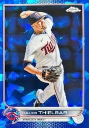 2022 Topps Chrome Update Sapphire Edition Base Set Caleb Thielbar #US191 card