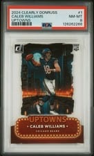 Caleb Williams 2024 Clearly Donruss Uptowns card