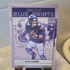 2024 Panini Encore Pinnacle Blue Prints Caleb Williams #1 card