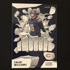 2024 Panini Obsidian Black Stained Glass Caleb Williams #11 card