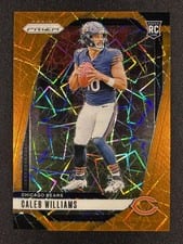 2024 Panini Prizm Caleb Williams Orange Lazer #301 card