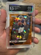 2024 Panini Prizm Caleb Williams Orange Ice #301 card
