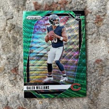 2024 Panini Prizm Caleb Williams Green Wave #301 card