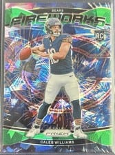 2024 Panini Prizm Fireworks Caleb Williams #25 card