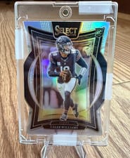 2024 Panini Select Caleb Williams Silver Prizm Die-Cut #25 card