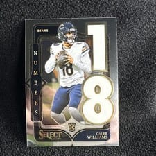 2024 Panini Select Numbers Caleb Williams #19 card