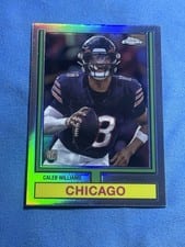 2024 Topps Chrome 1974 Topps Football Caleb Williams #74TF-1 card