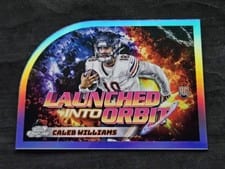 2024 Topps Chrome Cosmic Launched Into Orbit Caleb Williams #LIO-5 card