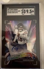 2024 Topps Chrome Future Stars Autographs Caleb Williams #FSA-CW card