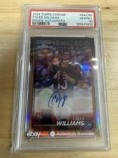 2024 Topps Chrome Rookie Autographs Caleb Williams #RA-CWI card