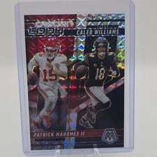 2025 Panini Mosaic Carbon Copy Caleb Williams / Patrick Mahomes II #CCO-10 card
