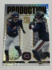 2025 Donruss Production Line Caleb Williams / Rome Odunze #17 card