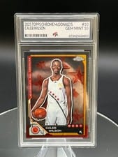 2025 Topps Chrome McDonald's All American Base Set Caleb Wilson #10 card
