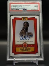 2025 Topps Chrome McDonald's All American Event Autographs Caleb Wilson #EA-CW card