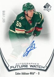 2021-22 SP Authentic Base Set Calen Addison #133 card