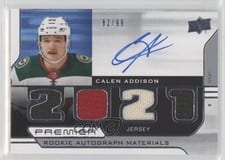 2021-22 Upper Deck Premier 2021 Premier Rookie Autograph Jersey Calen Addison #PRA-CA card