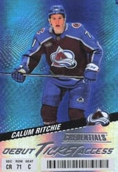2024-25 Upper Deck Credentials Base Set Calum Ritchie #107 card