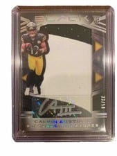 2022 Panini Black Sizeable Signatures Rookie Jersey Calvin Austin III #SSR-CAU card