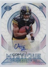 2022 Panini Illusions Mystique Autographs Calvin Austin III #M-38 card