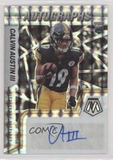 2022 Panini Mosaic Rookie Autographs Mosaic Calvin Austin III #RAM-CA card