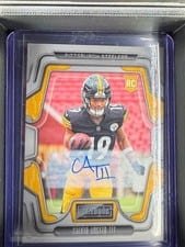 2022 Panini Playbook Signatures Calvin Austin III #136 card