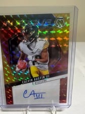 2025 Panini Mosaic In Focus Signatures Calvin Austin III #IFS-CAN card